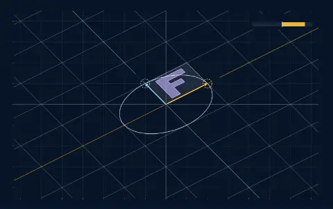 Animation: a square grid and the unit arrows e1 and e2 move from the identity to the matrix with columns (2, 1) and (−1, 1). E1 has landed on (2, 1) and e2 on (−1, 1). Grid lines stay straight, parallel and evenly spaced, and the origin stays put.
