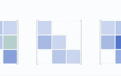 Animation: LU factorisation on cells, A = (1, 2, 1), (3, 8, 1), (0, 4, 1). L = (1, 0, 0), (3, 1, 0), (0, 2, 1), U = (1, 2, 1), (0, 2, −2), (0, 0, 5). 9 of 9 cells of LU rebuilt, equal to A.